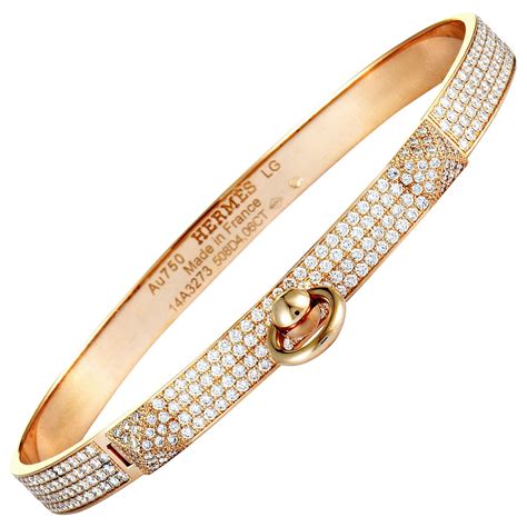 hermes bracelet gold diamond|hermes bracelet near me now.